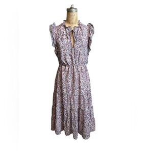 BB Dakota Steve Madden BM18641W Multicolor Floral Fit & Flare Dress M